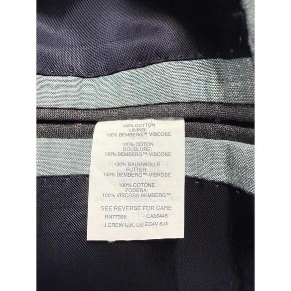 J Crew Ludlow Blazer Mens 40R Green Cotton Summer Chambray Collegiate Preppy - Picture 4 of 9